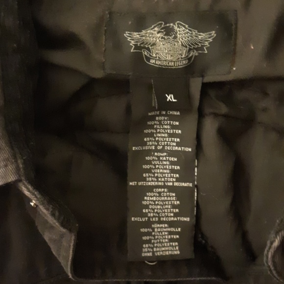 Harley Davidson Mens Black Jacket. - Picture 5 of 14
